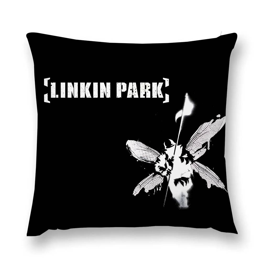 Band L-Linkin P-ParkS Kissenbezug Dekokissenbezug Nordischer Vintage-Stil Kissenbezüge Zuhause Wohnzimmer Sofa Couch Sitzdeko