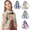Sun-Resistant Beach Shawl Embroidered Bandana Durable Silk Scarf for Women