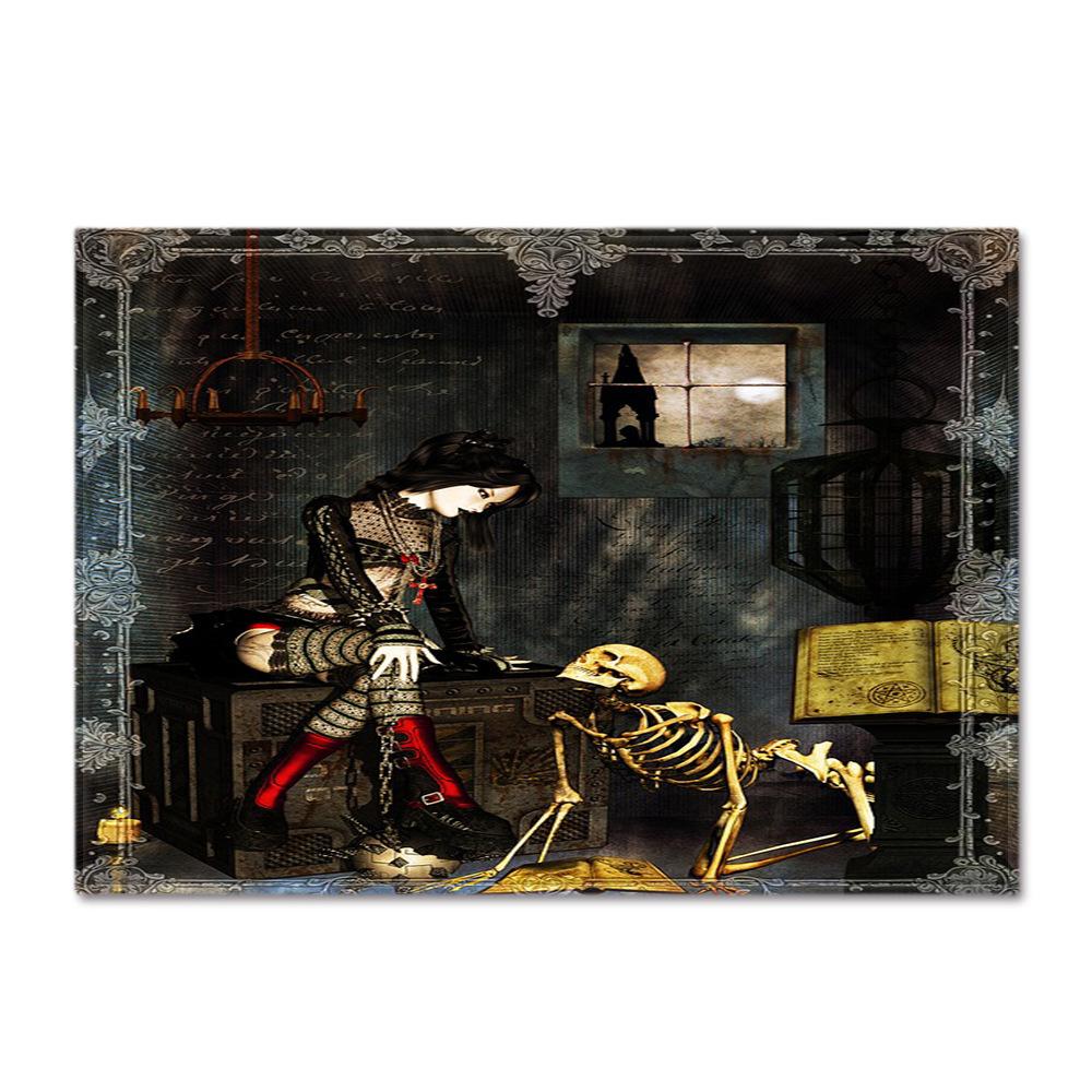 Skull Living Room Floor Mat Bedroom Dining Room Carpet Carpet Doormat