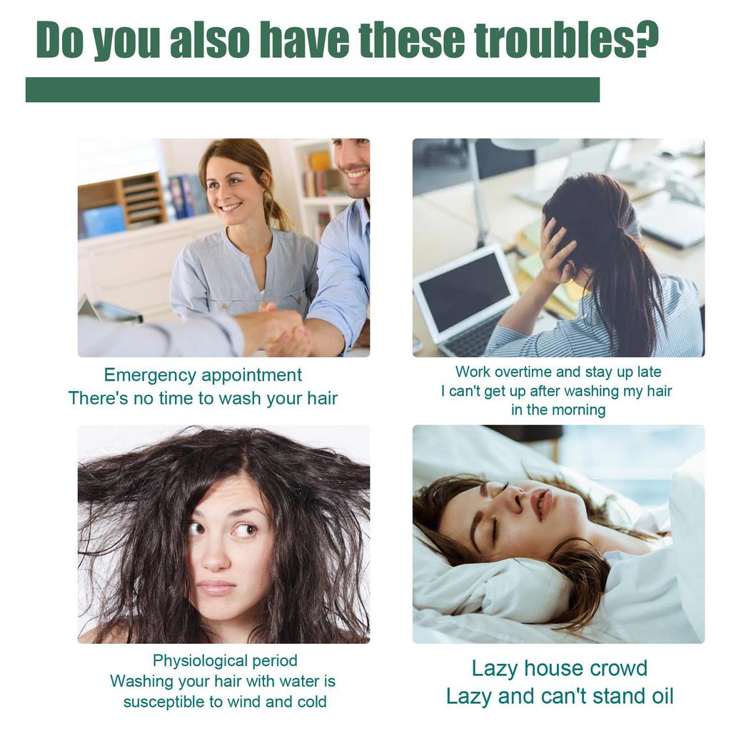 Spray para cabello seco sin enjuague de 100ml, esponjoso para cabello perezoso, Control de aceite, espray esponjoso con sensación de aire, para todo tipo de cabello