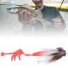 Simulation Mouse Shape Resin Fishing Lure Soft Bait Tackle with Dual Treble Hookwhite