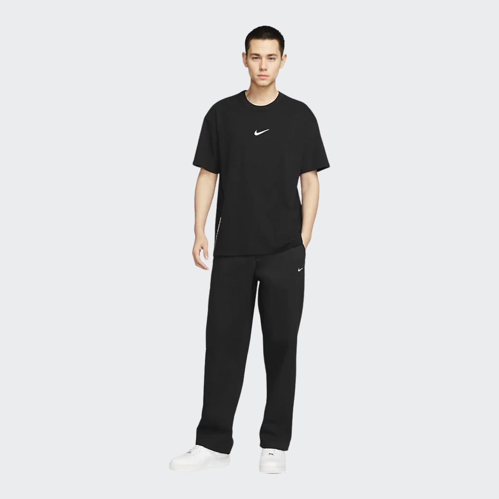 Nike As M Nl El Chino Pant Ul Cotton Solid Logo Embroidery Casual Loose Straight Leg Knit Sports Pants Men Pants Black FD0406-010