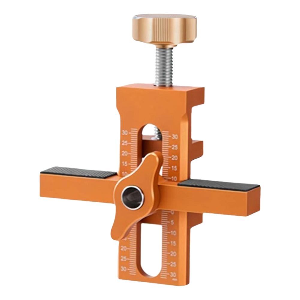 Adjustable Cabinet Door Mounting Jig Door Panel Install Rebounding Device Drilling Tool DIY Woodworking Installing Cabinets Tool