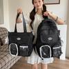Schoolbag Korean Ins College Style Polka Dot High Value Middle School Student Backpack Lace Lace Soft Girl Backpack Make-up Bag