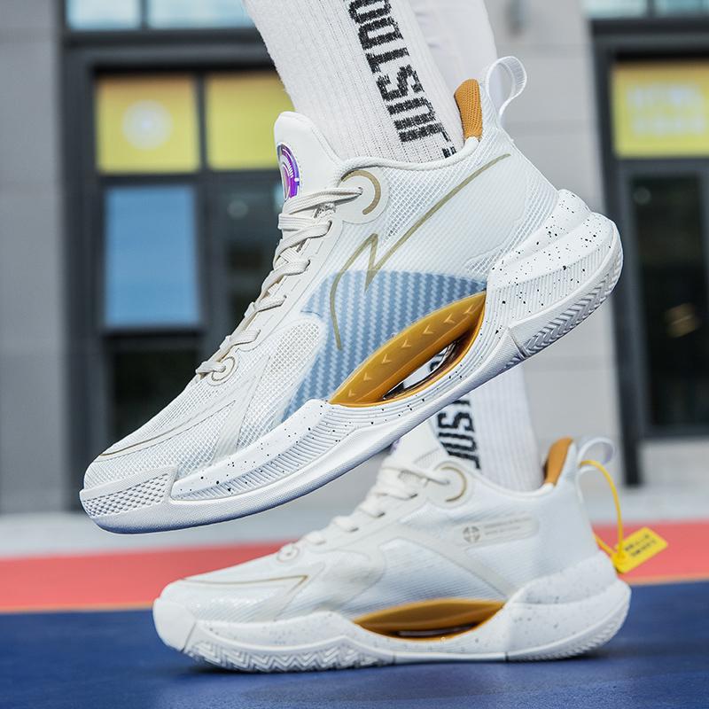 Ultra-light V2 carbon plate nitrogen technology basketball shoes boys and teenagers actual combat sports shoes junior high school students luminous