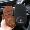 Leather Car Glasses Clip Sun Visor Multi-function Sunglasses Clip For AMG Mercedes Benz W204 W124 W201 W202 W212 W220 W205 GLA CLA Automotive Goods
