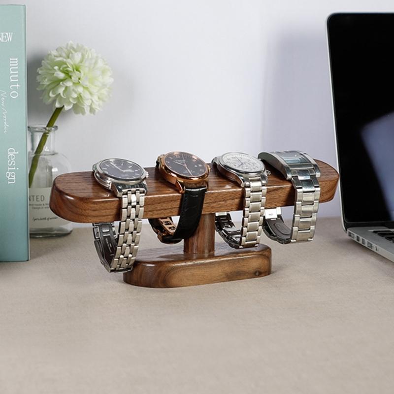 Watch Bracket Wood Watch Storage Rack Table Watch Display Rack Bracelet Necklace Rack Jewelry Organizer-Case For Selling