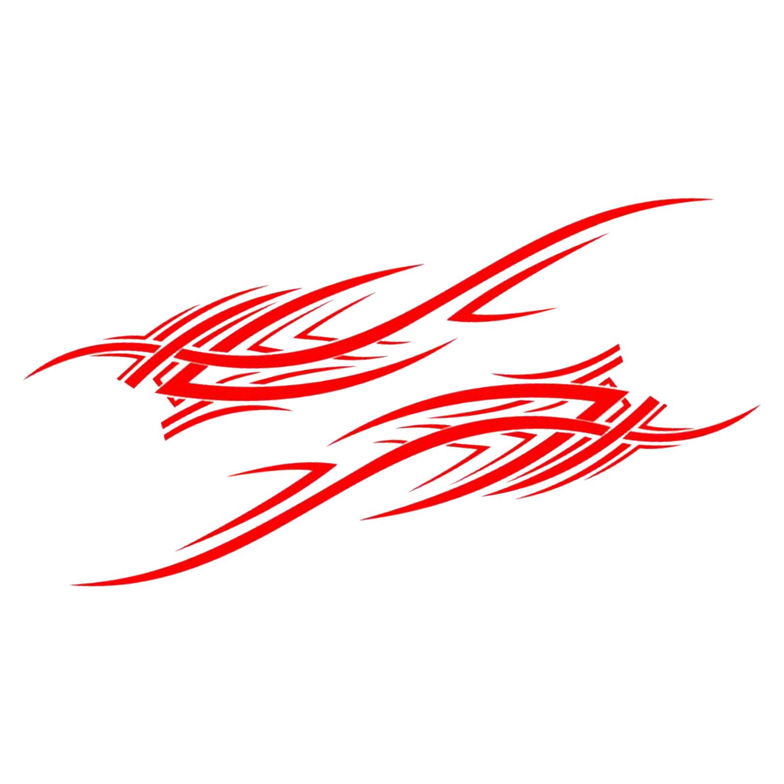 2pcs Car Body Decal Flame Graphic   Waterproof Self Adhesive Removable Automotive Door Sticker Decoration Accessories