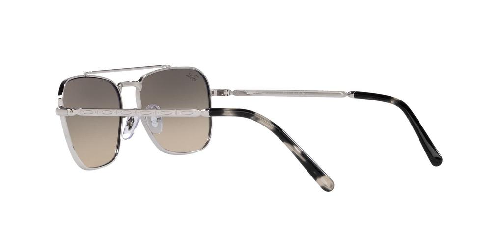 Ray-Ban New Caravan Sunglasses RB3636 003/32 58 - Polished Silver / Crystal Grey Gradient Glass Lens