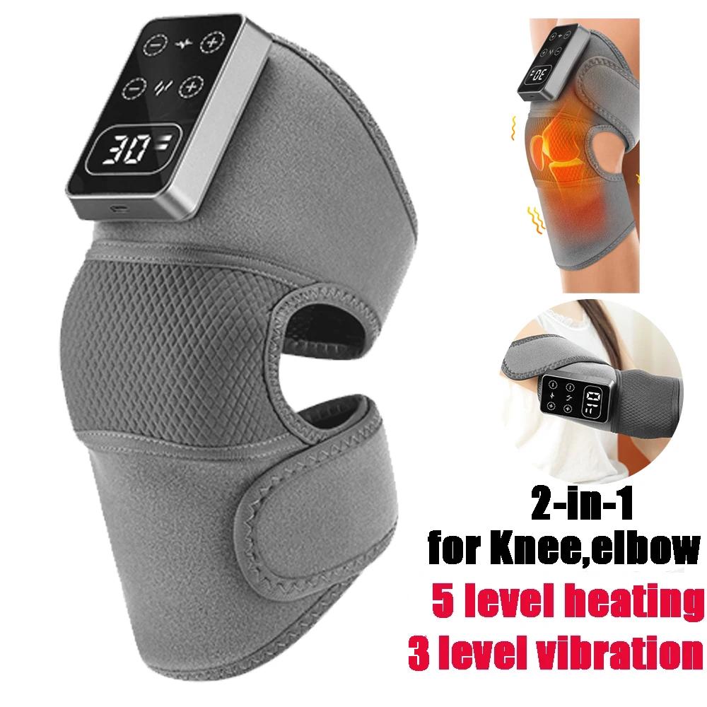 Thermal Shoulder Massager 3 In 1 for Knee Shoulder Elbow Heated Brace Wireless Support Brace Belt Knee Pad Blood Circulation