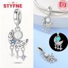 Copperluminous Beads Rabbit Astronaut Spaceship Charms Fitoriginal Bracelets Diy Fine Jewelry Gift For Women