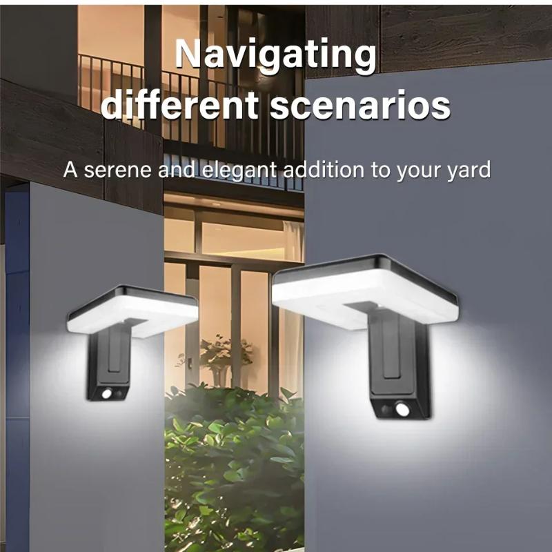 120° Solar LED Light Outdoor Wall Light Waterproof Spotlight Motion Sensor Solar 3 Modes Street Light Garden Garage Decoration