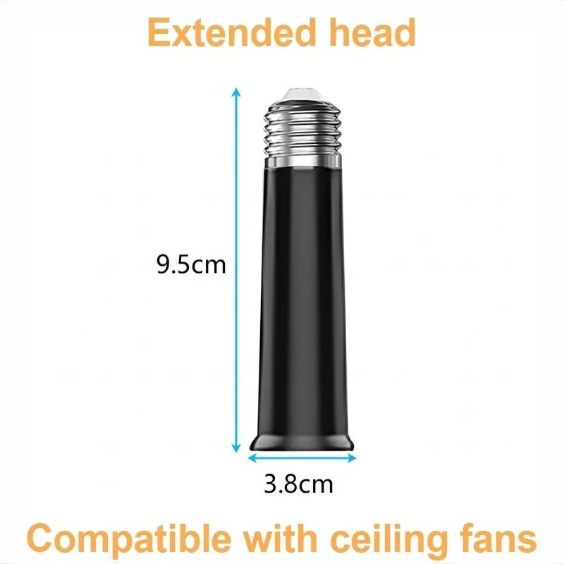 1Pcs 95Mm E27 To E27 Extender Lamp Holder Base Bulb Extend Extension Socket Adapter Led Light Adapter Converter