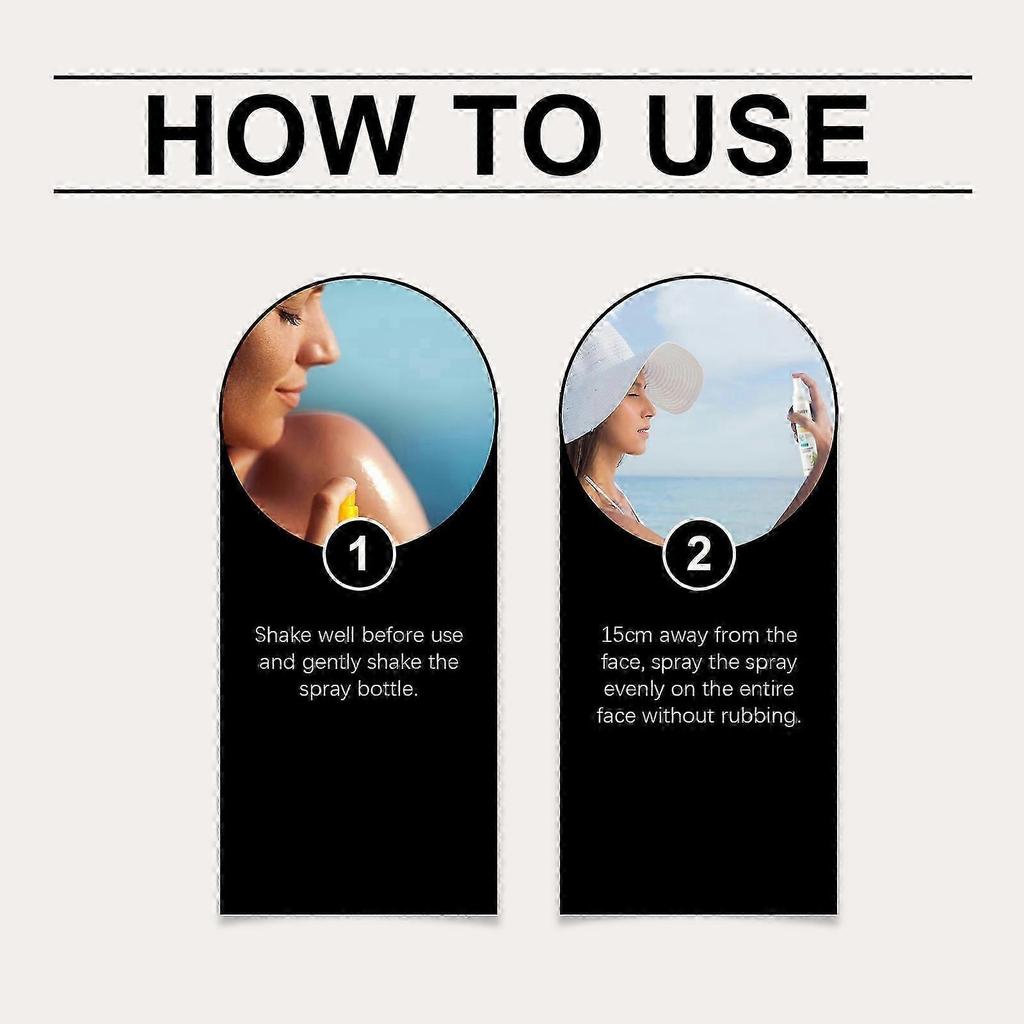 UV Protection Spray with Hyaluronic Acid & Vitamin C - Non-Greasy, Fast-Absorbing Sunblock, Hydrating & Anti-Aging Facial Sunscreen, 100ml