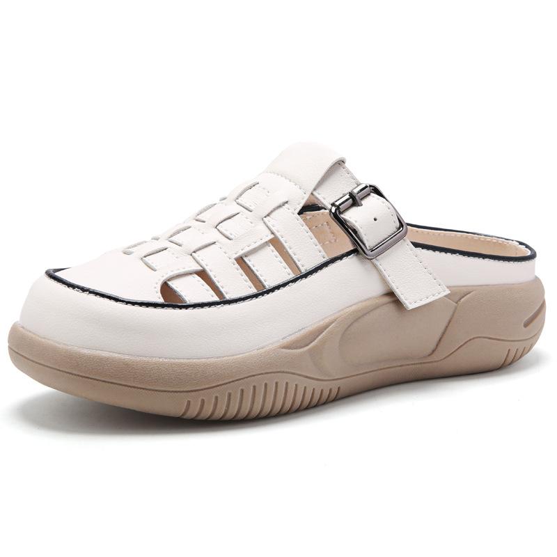 Women Sneakers Shoes Leather Loafers Shoes For Women Comfort Light Thick Sole Shoes Autumn Trend Leisure Flats Women Slippers