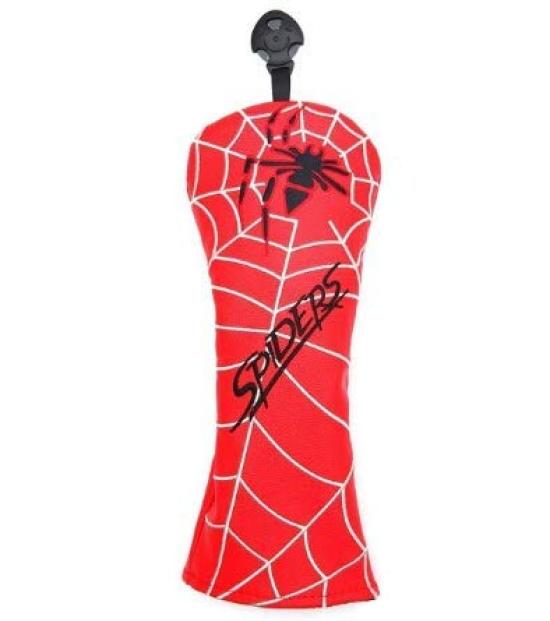 Pokrowiec na główkę golfa, pokrowiec na driver, drewniany pokrowiec FW, pokrowiec użytkowy UT z tagiem konwersji, pająki, pojedynczy element, drewniany FW (na czerwony)