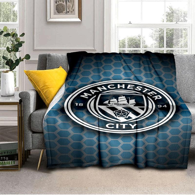 City Football Club Printed Throws Blanket Soft Flannel Blankets for Couch Bed Gifts for Men Women Picnic Blanket Christmas Gifts