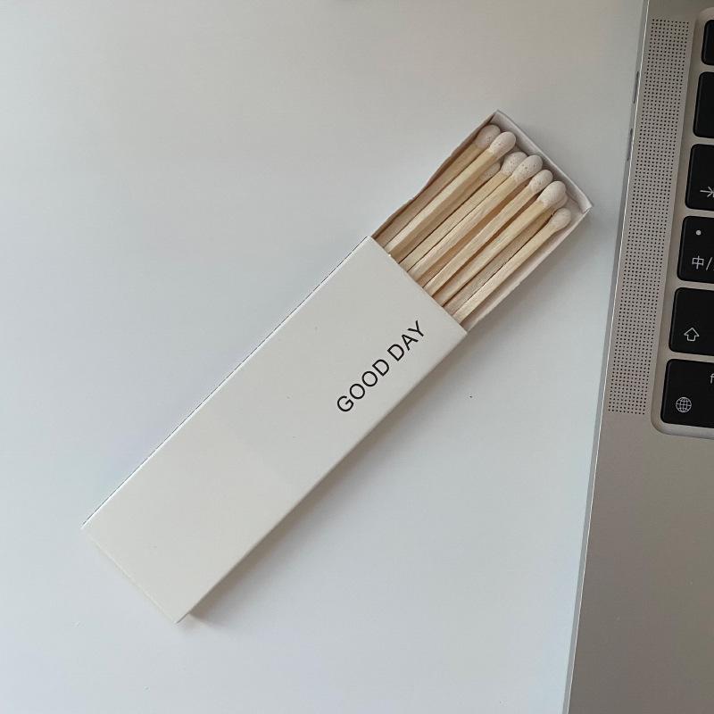 Match Scented Candle Gift Set: Long Stem Wooden Matches (75mm) Souvenir
