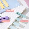100 Sheets Color Transparent Waterproof Loose-Leaf Label Sticky Notes Index Tab Strip School Office School Stationery Supplies