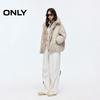 ONLY Women's Detachable Fur Collar Down Jacket