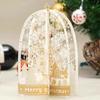Paper Christmas 3D Greeting Card with Envelope Craft Merry Christmas Blessing Cards Gold Plated Pop Up Paper Carving Postcard