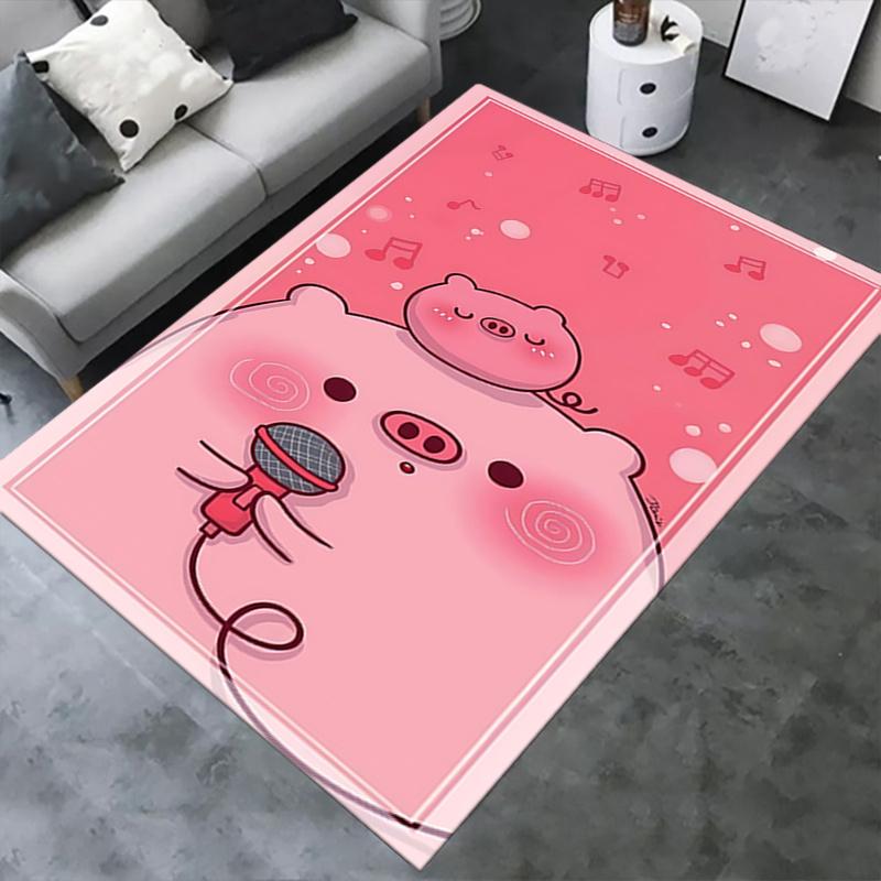 Charming Pig Chair Mat: Cute Office Carpet for Your Home Decor - Perfect Gift for Any Room!0188A