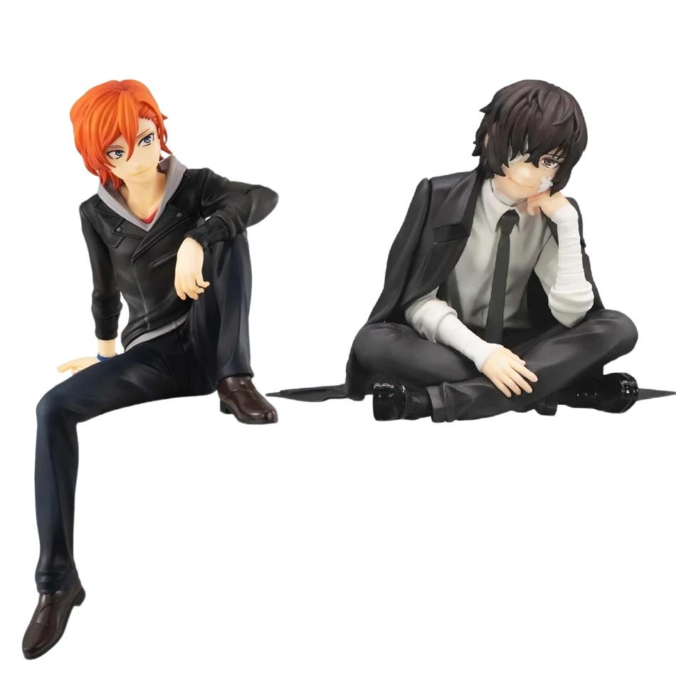 Japanische Anime Dazai Osamu Nakahara Chuuya Figur Bungo Stray Dogs Actionfiguren Modell Sammlung Zubehör Geburtstagsgeschenke