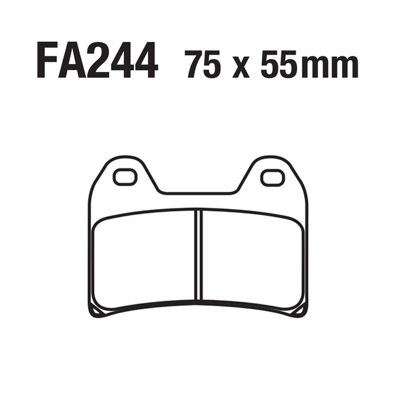 USERX Motorcycle Front Disc brake pads Rear Copper substrate metal sintering For FA244 APRILIA BMW BREMBO DUCATI AGUSTA KTM