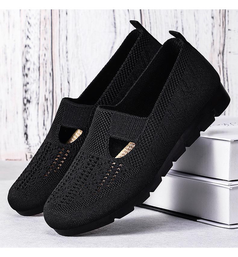 Women's Spring Breathable Slip-On Casual Shoes - Comfortable Soft Sole, Plus Size Available