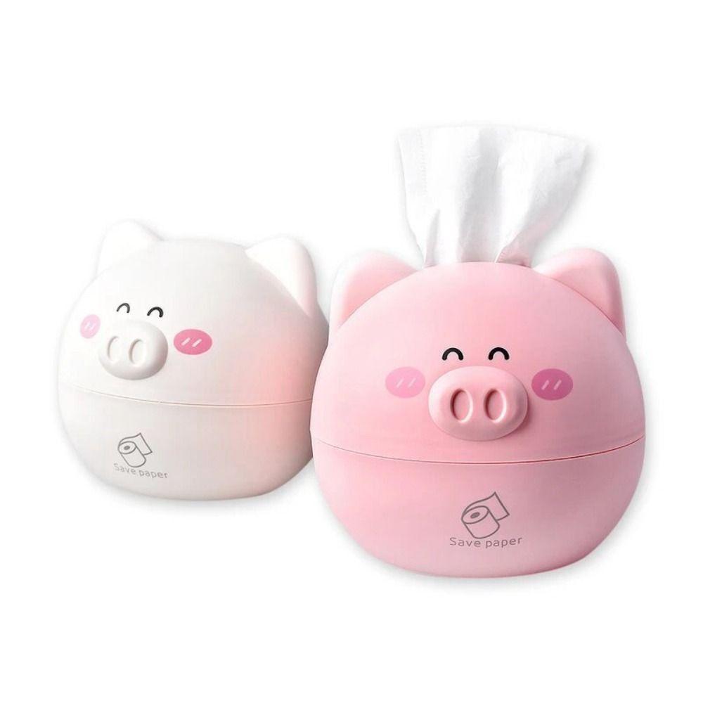 Plastic Bear Head Napkin Holder Waterproof Lovely Toilet Paper Box Living Room