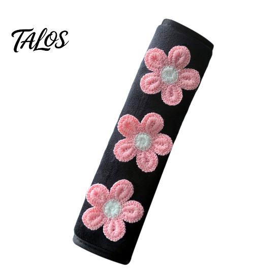 Cute Flower Seat Belt Cushions Floral Pads for Car, Soft Mesh Shoulder Skin Friendly Seatbelt Padding Strap Covers, Comfortable Universal Protective