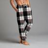 Men's Drawstring Pocket Cuffed Casual Pants Home Sleep Pants