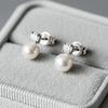 Maison De She Moissanite Earrings Lab Diamond Pearl Ensemble