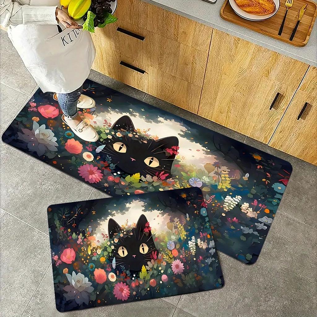1PC Vegetables pattern Kitchen Rugs Non-Slip Door Mats Pop design Living room Rugs Bath Mat Carpet for Home Sink Laundry Decor