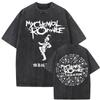 Washed Vintage Rock Band My Chemical Romance The Black Parade Tour 2026 T-shirt Men Women Fashion Punk Emo Oversized T Shirts
