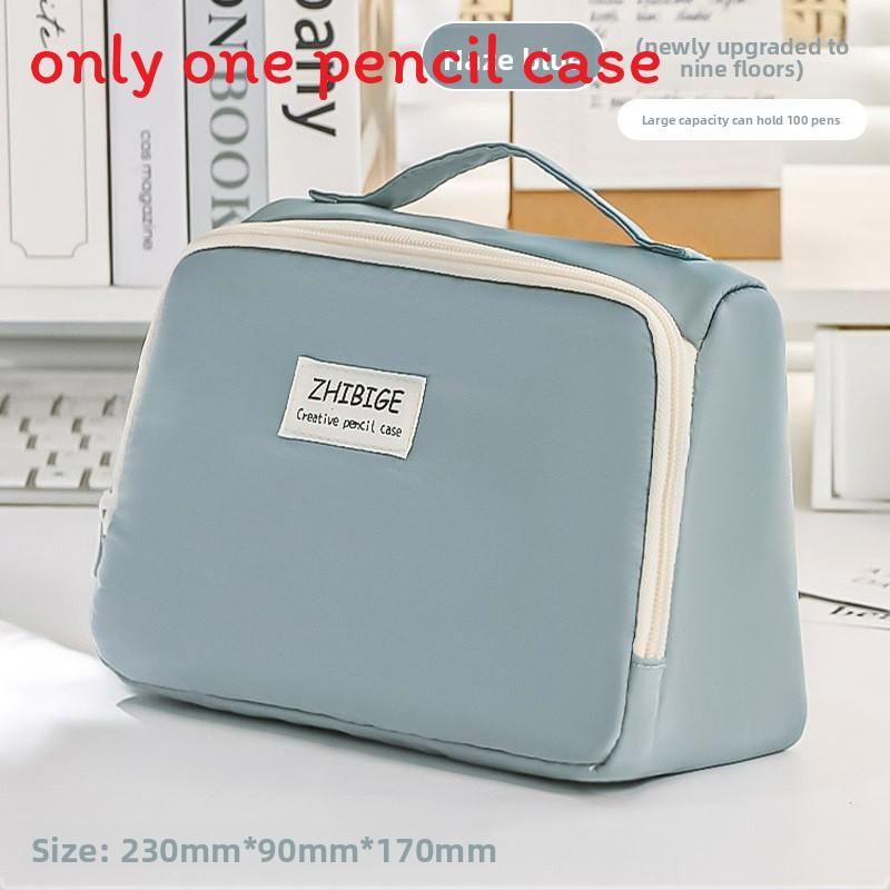 Stylish Large Capacity Pen Case With Durable Canvas For Students And Office Use