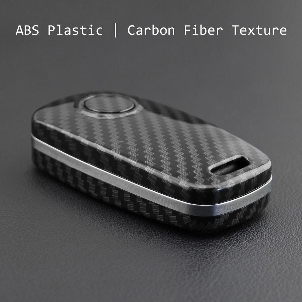 Carbon Fiber Volkswagen Golf 6 Key Case: Protective Cover for Three-Button Models.