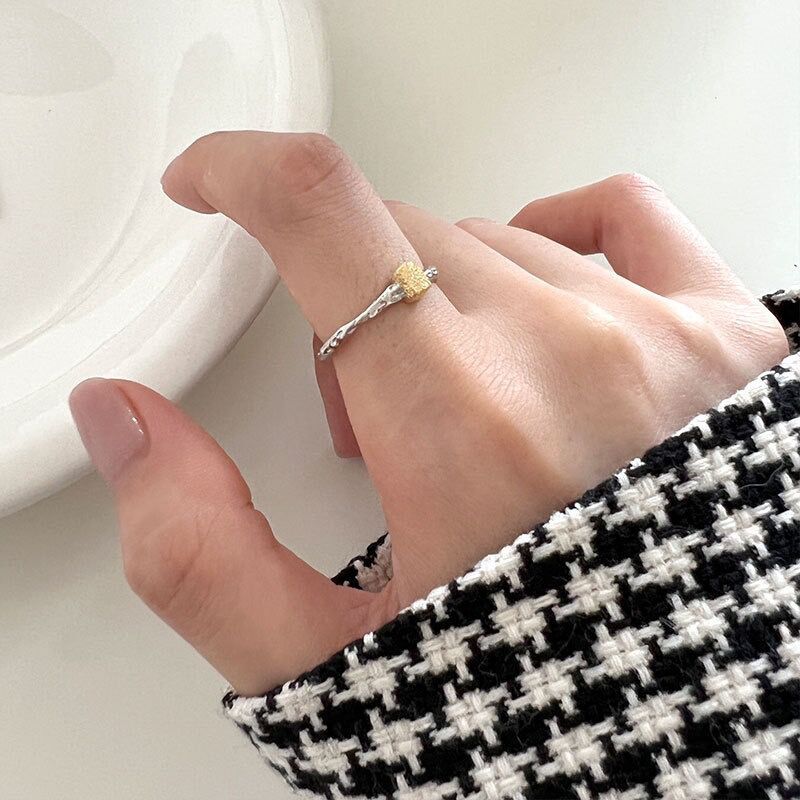 Irregular Texture Frosted Cuff Finger Rings For Women Girl Fashion New Jewelry Friend Gift Party