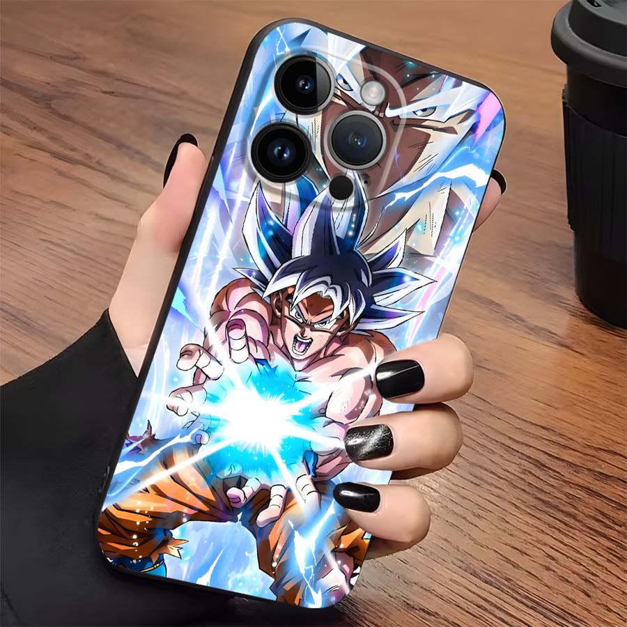 Case for iPhone XS Max XR 13 12 11 17 Pro Max 7 8 15 16 14 Plus 17Air Black Soft Phone Cover Dragon Ball Z Universe Goku