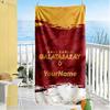 Galatasaray Customizable Name Beach Towel Quickdry Soft Microfiber Perfect For Traveling Yoga Camping And Swimming