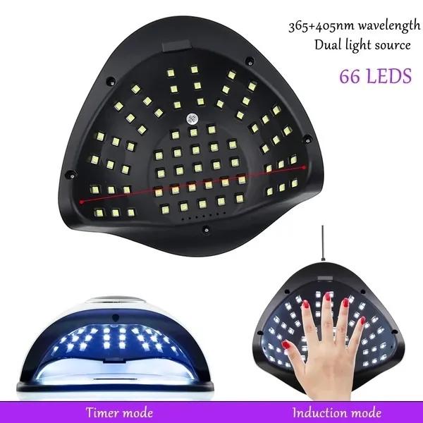 SUN X10 Max 280W LED Lamp Nail Dryer 66LEDs UV Ice Lamp For Drying Gel Polish Timer Auto Sensor Manicure Tools