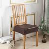 PU Leather Waterproof Seat Protectors Square Shape Elastic Chair Slipcover  Kitchen Use