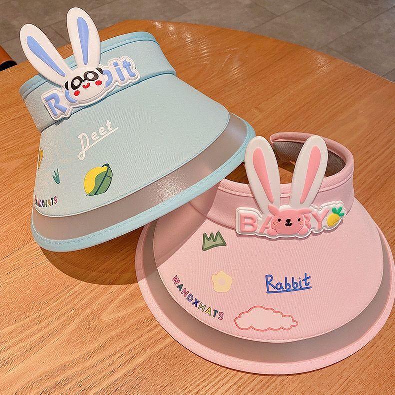 1 Stück Kinder Sonnenhut Sommer Leerer Oberteil UV-Schutz Baby Sonnenhut Atmungsaktiv Mädchen Cartoon Sonnenhut