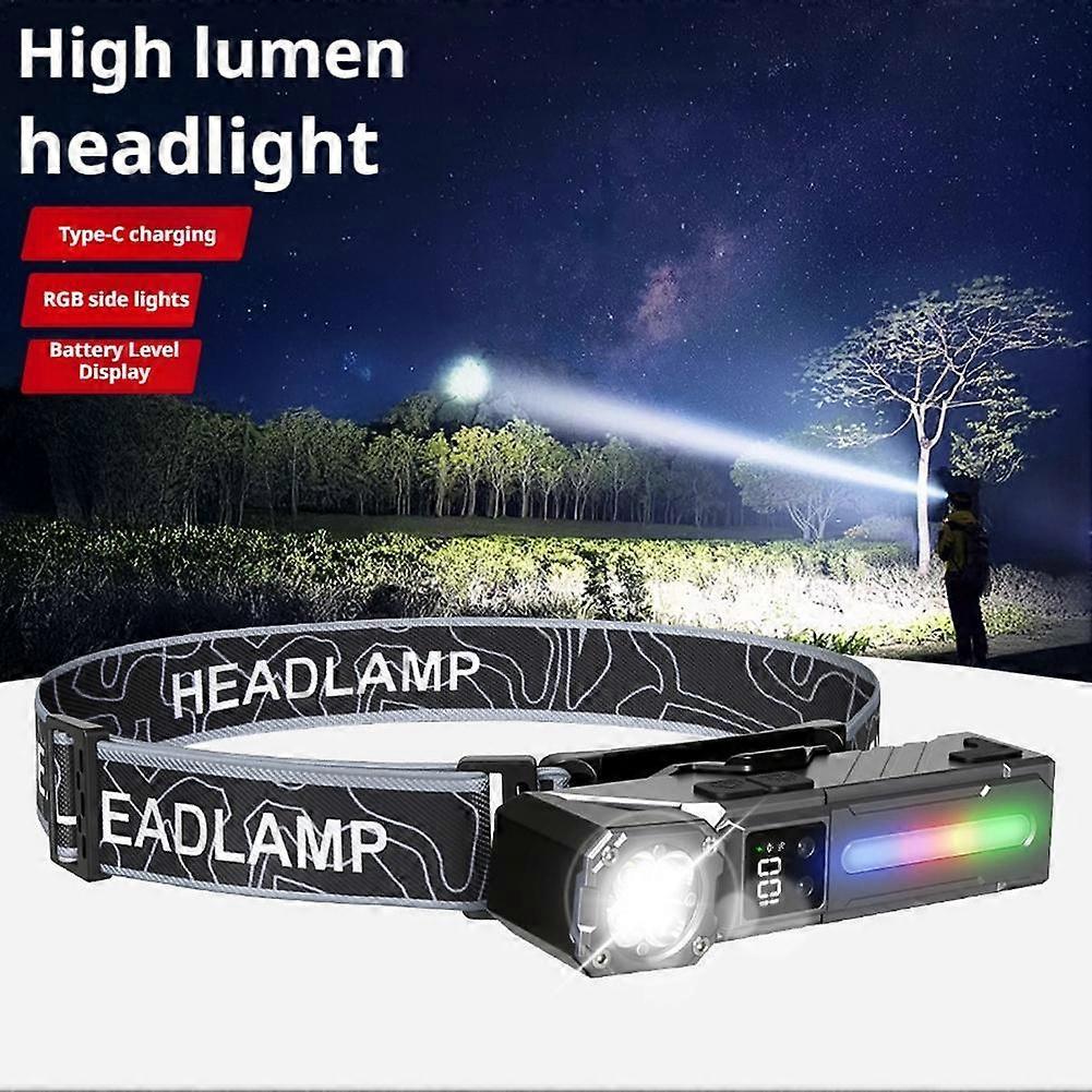 Corner-Mounted LED Light Strip with Magnetic Attachment & Work Light