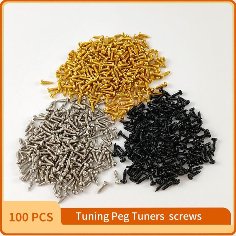 100Pcs Pick Guards Scratch Plate Mounting Screws for Electric Guitar Part Mounting Electric Guitar Bass Pickguard Screws