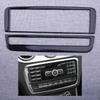 Carbon Fiber Console CD Panel Decorative Trim Cover Set Fit For Mercedes Benz A B GLA CLA Class