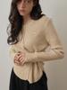 Mejongleuhaleu Molly Button Wrap Knit 3 Colors