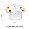 Capacity Clear Glass Crown Bowl Creative Dessert Ice Cream Cup Fruit Plate Snack Candy Cake Dish - Kitchen Dining Accessory