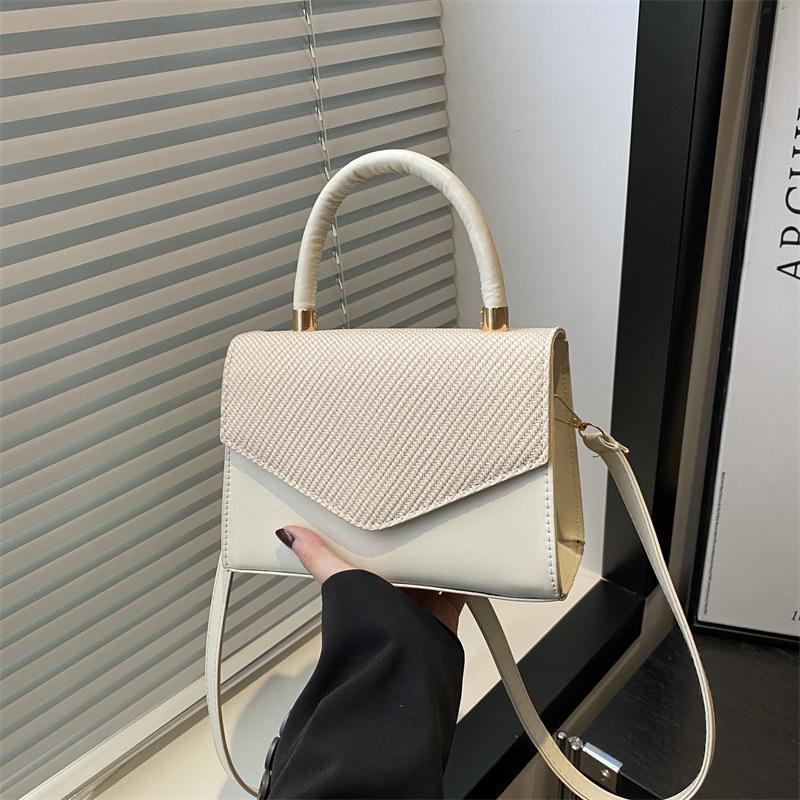 

Модная универсальная высококачественная текстурная темпераментная однотонная сумка весна и лето новая сумка-мессенджер на плечо для поездок на работу белый