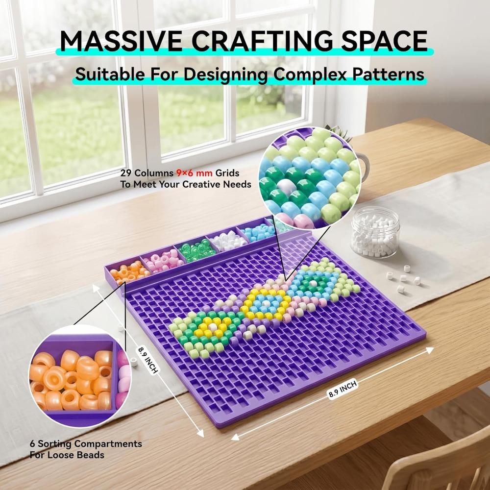 Peyote Stitch Pattern Horsehair Bead Planning Board, Suitable for 6x9mm Horsehair Beads, Perfect for Visualizing Complex Bead Designs (3 Pieces)